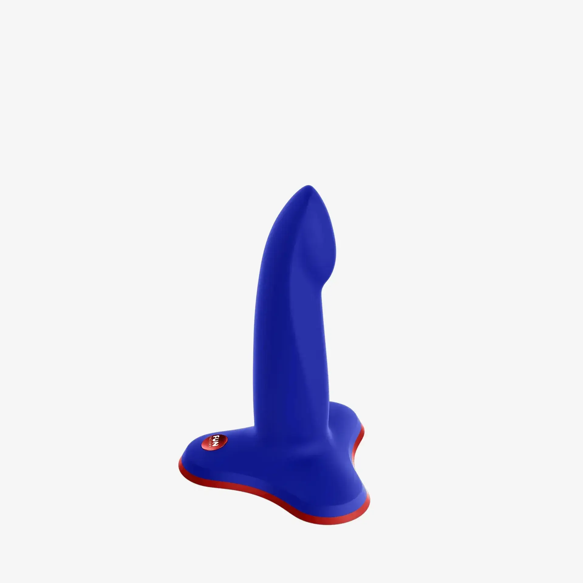 Limba Flex S Dildo – Mavi esnek silikon dildo, kırmızı detaylı vantuzlu taban ile güvenli kullanım
