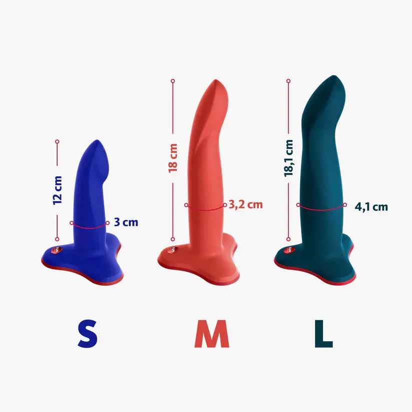 Limba Flex S Dildo S/M/L beden seçenekleri ve ölçüleri - esnek silikon yapı, vantuzlu taban