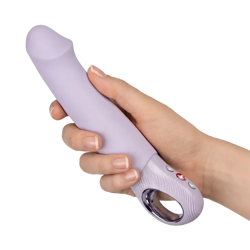 Stronic Smooth itme ve titreşim özellikli lila renkli vibratör, elde tutuş görseli