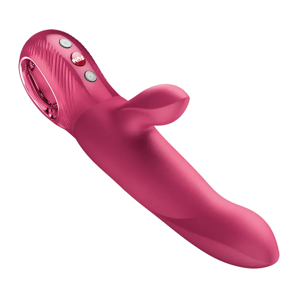 Bi Stronic Arc itme ve titreşimli vibratör, pembe renk, kontrol butonlu çift stimülasyon özellikli