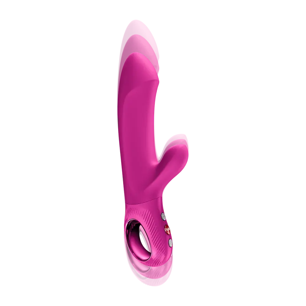 Bi Stronic Embrace itme ve titreşimli vibratör, pembe silikon, çift motorlu rabbit model