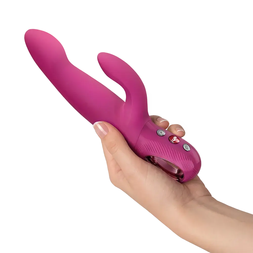 Bi Stronic Immerse itme ve titreşimli vibratör, pembe silikon, çift uyarıcılı tasarım, elde tutuluyor