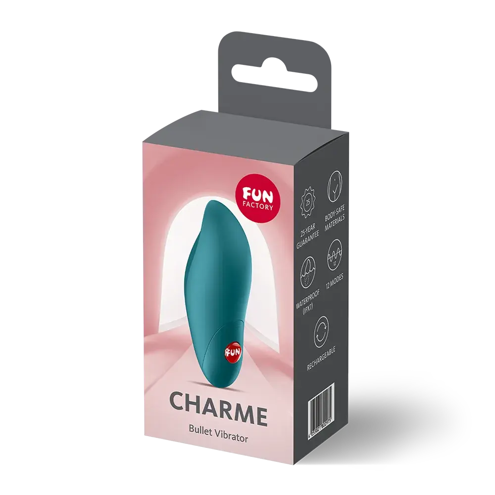 Fun Factory Charme Bullet Vibratör – Su Geçirmez, Şarj Edilebilir, 12 Modlu Titreşimli Vibratör