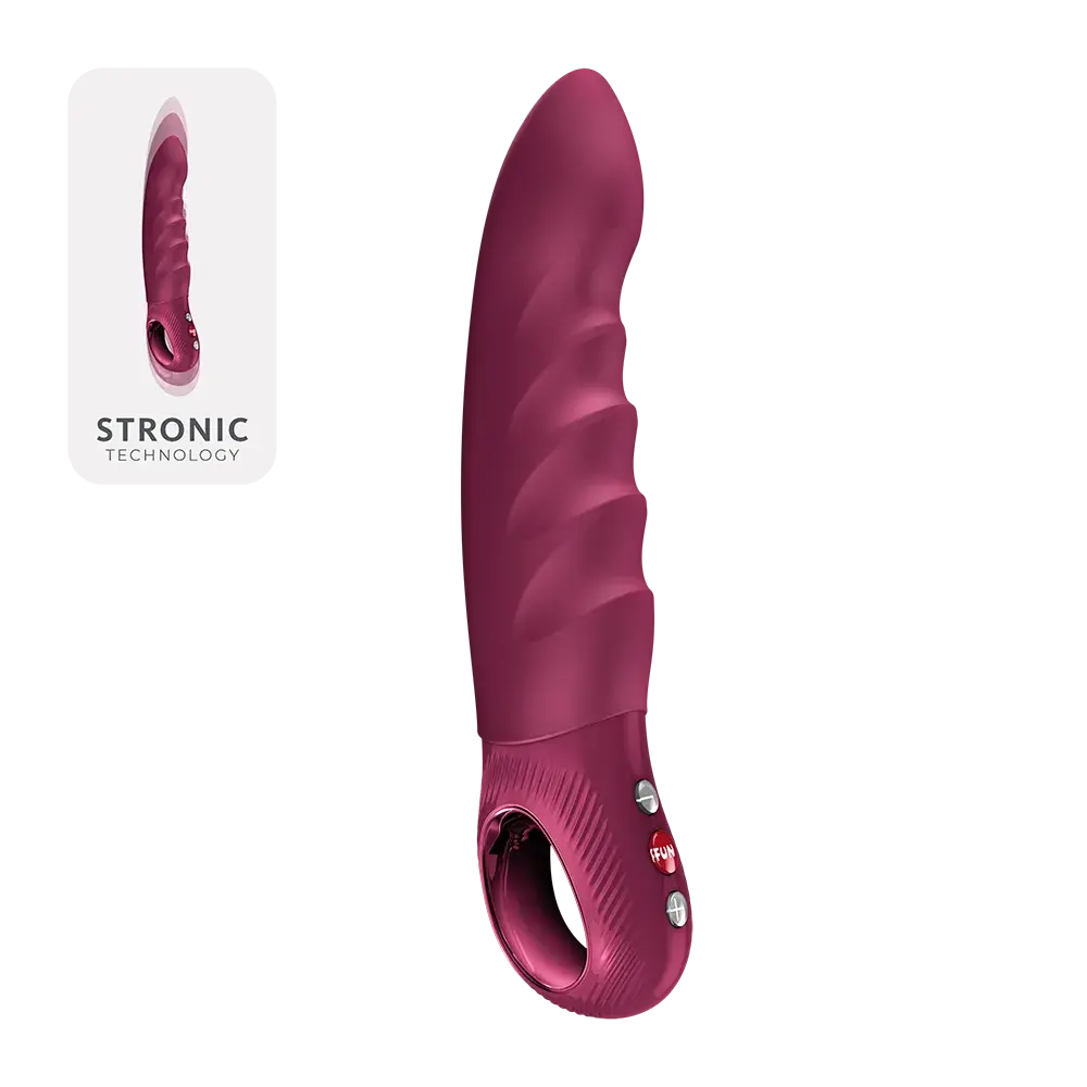 Stronic Deep itme ve titreşim özellikli vibratör, bordo renk, Stronic Technology ile güçlü G-nokta stimülasyonu
