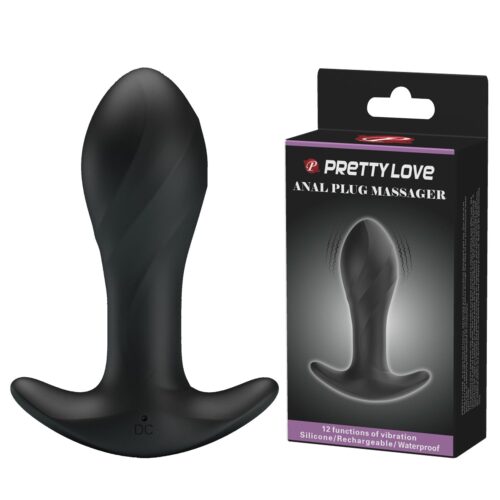 12-fonksiyon-104-cm-titresimli-silikon-anal-plug-01 12 Fonksiyon 10,4 cm Titreşimli Silikon Anal Plug