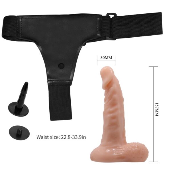 15-7-cm-belden-baglamali-gercekci-strap-on-ultra-passionate-06 - sexshopred | SexshopRed