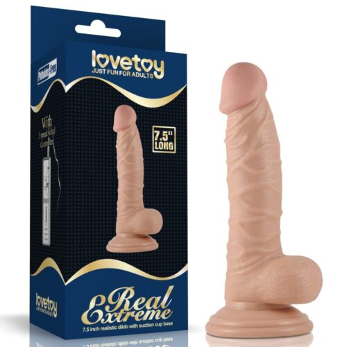 19 cm Realistik Vantuzlu Anal Vajinal Dildo Penis