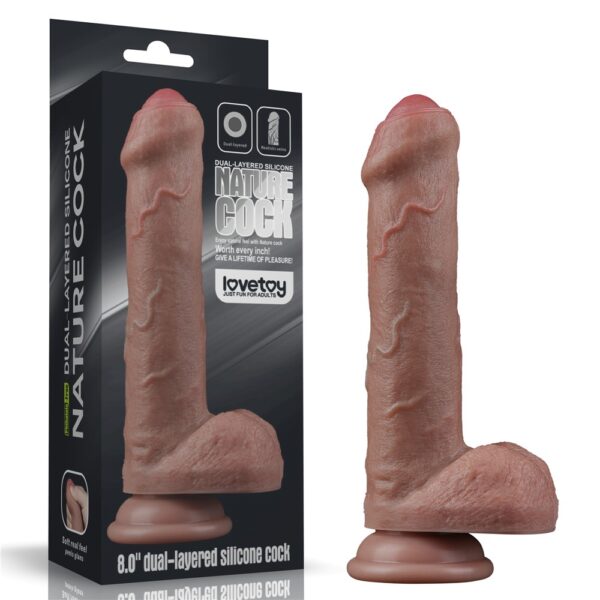 20-5-cm-realistik-cift-katmanli-yeni-nesil-vantuzlu-belden-baglamali-melez-dildo-penis-01 - sexshopred | SexshopRed