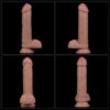 20-5-cm-realistik-cift-katmanli-yeni-nesil-vantuzlu-melez-dildo-penis-15 - sexshopred | SexshopRed