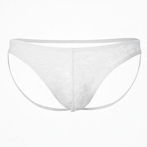 adsads Tegan Seksi Dantelli Arkası Açık Seksi Beyaz Erkek Külot TG274628
