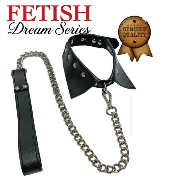 Fetis-deri-boyun-tasmasi-ve-zincir-seti-siyah-f01 - sexshopred | SexshopRed