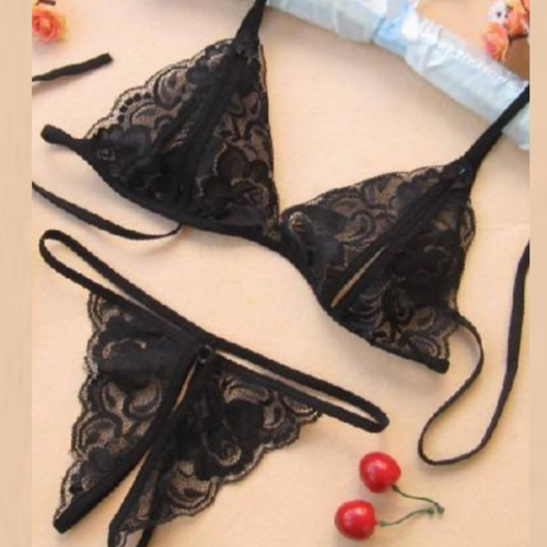 siyah-fantezi-dantel-seksi-ic-giyim-sutyen-kulot-takim-1 Tegan Büyük Beden Fantezi Siyah Dantelli Seksi Sütyen Külot Takım TG279705-B