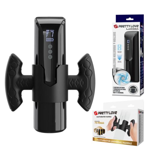 7 Emiş + 7 Titreşim Modlu LED Ekranlı USB Şarjlı Mastürbatör – Larissa