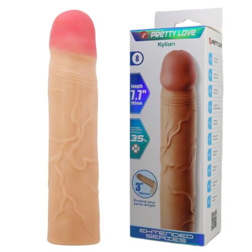 Extended 7.6 cm Uzatmalı Gerçekçi Penis Kılıfı – Kylian