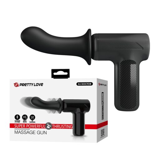 Süper Güçlü 5 İleri Geri Modlu USB-C Şarjlı Masaj Cihazı (Siyah)